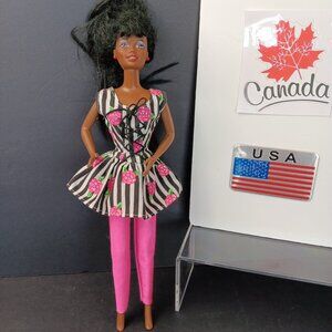Vintage Mattel Barbie Black African American 1987 Twist And Turn Waist 1966